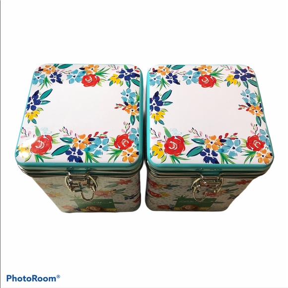 Pioneer Woman (2) Square Locktop Tin Canis… - Picture 4 of 5